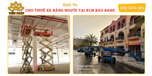 Cho thue xe nang nguoi tai KCN Bau Bang