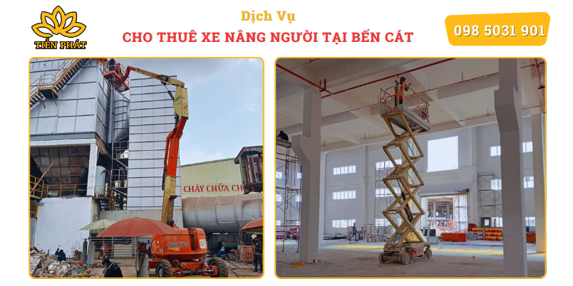 Cho thue xe nang nguoi tai Ben Cat uy tin