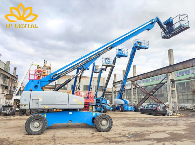 xe nang nguoi boom lift can thang