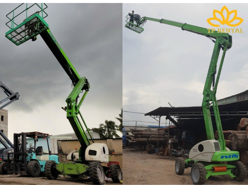 cho thue xe nang nguoi boom lift tai KCN Kim Huy Binh Duong