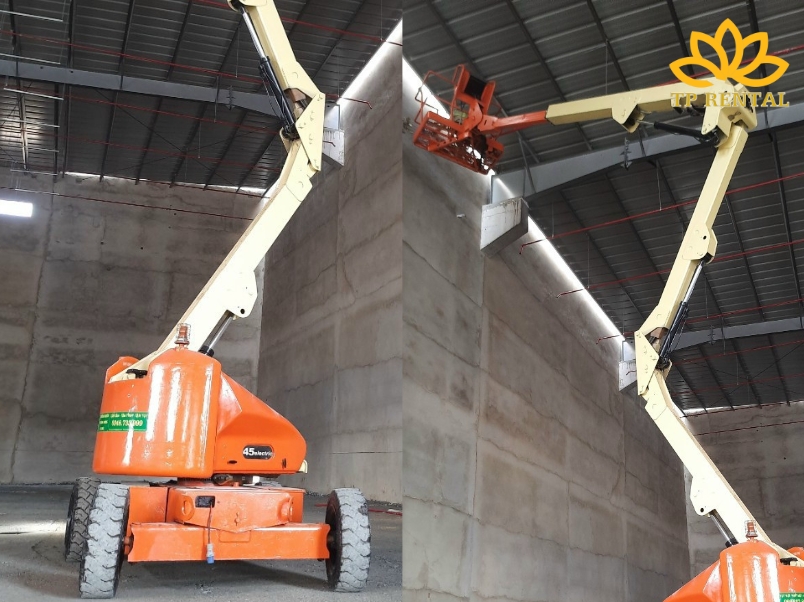 cho thue xe nang nguoi boom lift tai KCN VSIP Binh Duong