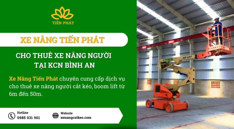 du an cho thue xe nang nguoi tai KCN Binh An