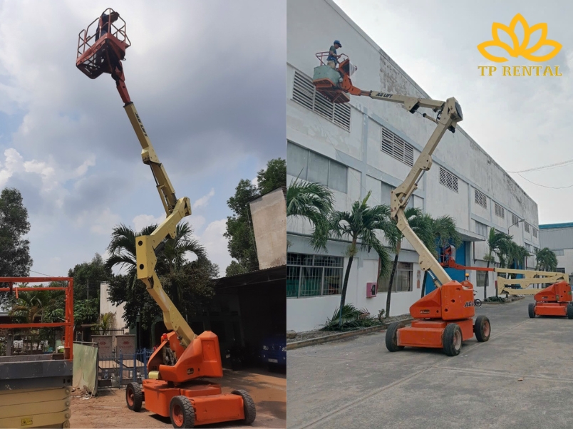 xe nang nguoi boom lift cho thue tai KCN VSIP