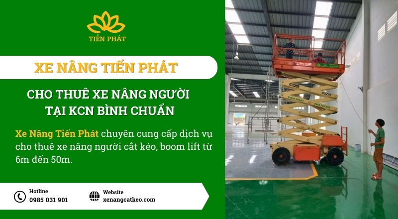 du an cho thue xe nang nguoi tai kcn binh chuan