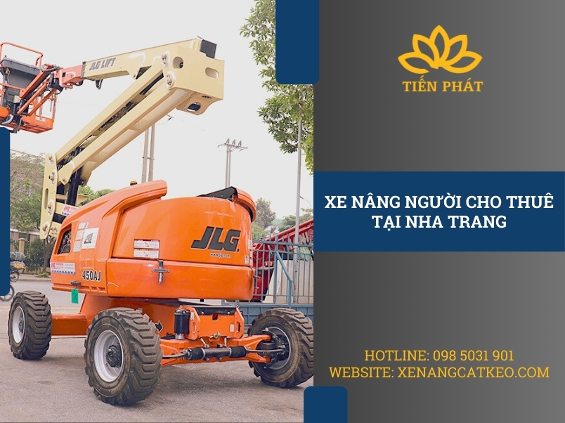 xe nang nguoi boomlift cho thuê tại nha trang