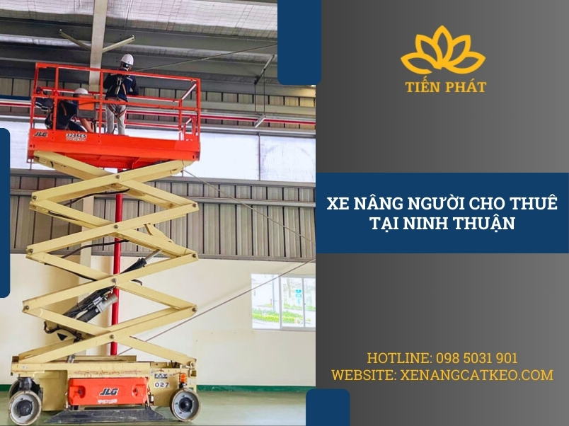 xe nang nguoi cat keo cho thue tai ninh thuan