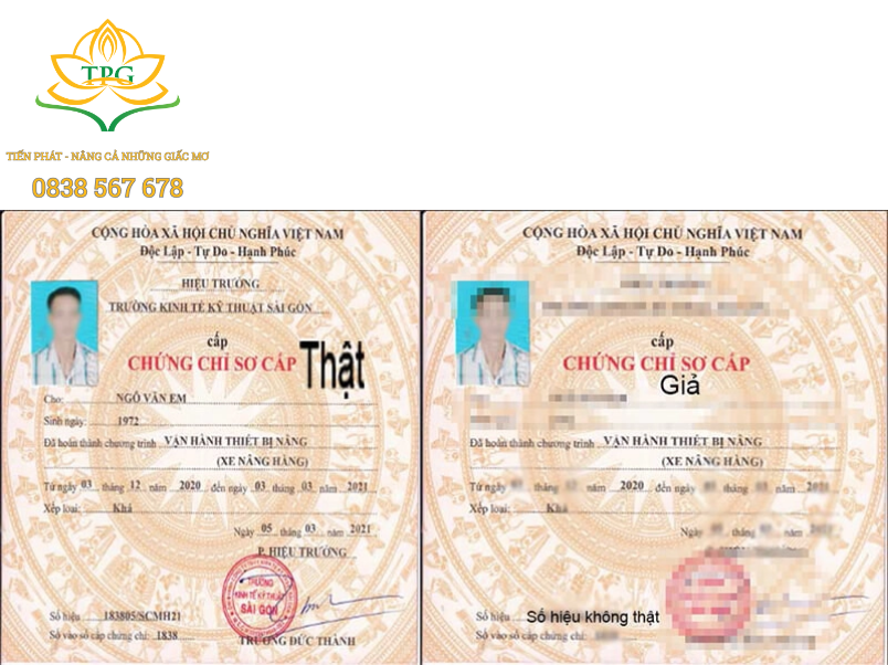 Loi ich vuot troi khi co chung chi van hanh xe nang hang