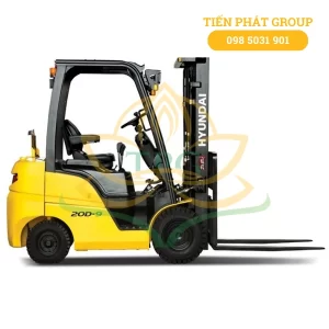 Xe nang dau 2 tan Hyundai 20D-9 la dong xe thuoc phan khuc cao cap, trang bi dong co Kubota V2403