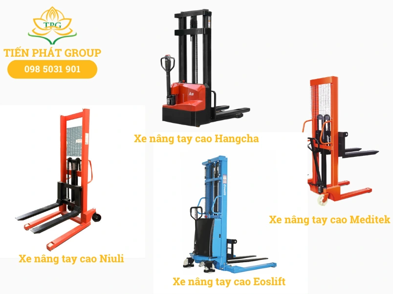 Cac thuong hieu xe nang tay cao pho bien