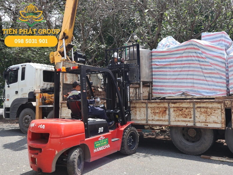 Cac hinh thuc cho thue xe nang linh hoat tai KCN Dat Cuoc cua Tien Phat Group