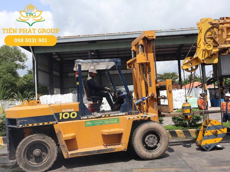 Du an cho thue xe nang dau tai KCN Dat Cuoc cua Tien Phat Group