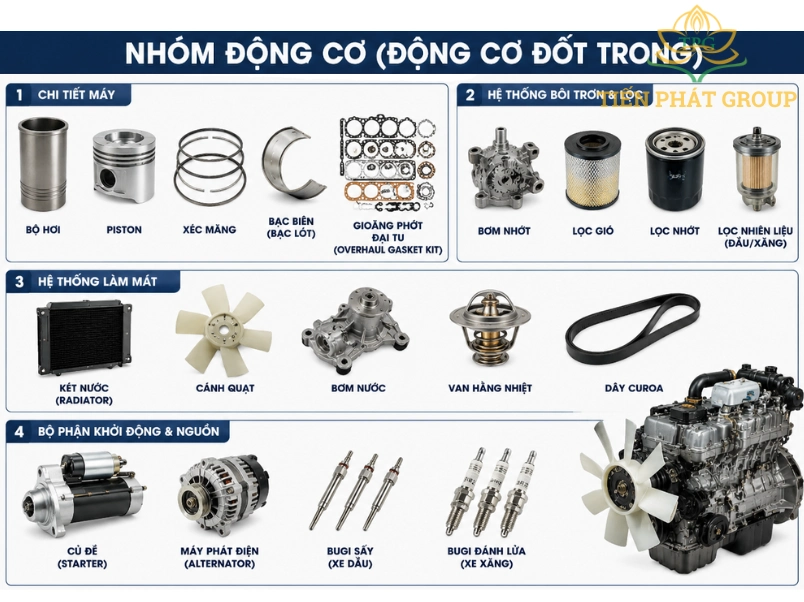 Phu tung xe nang nhom dong co